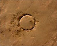 Image dévoilant le cratère de Tenoumer laissé en Mauritanie par une (…) 